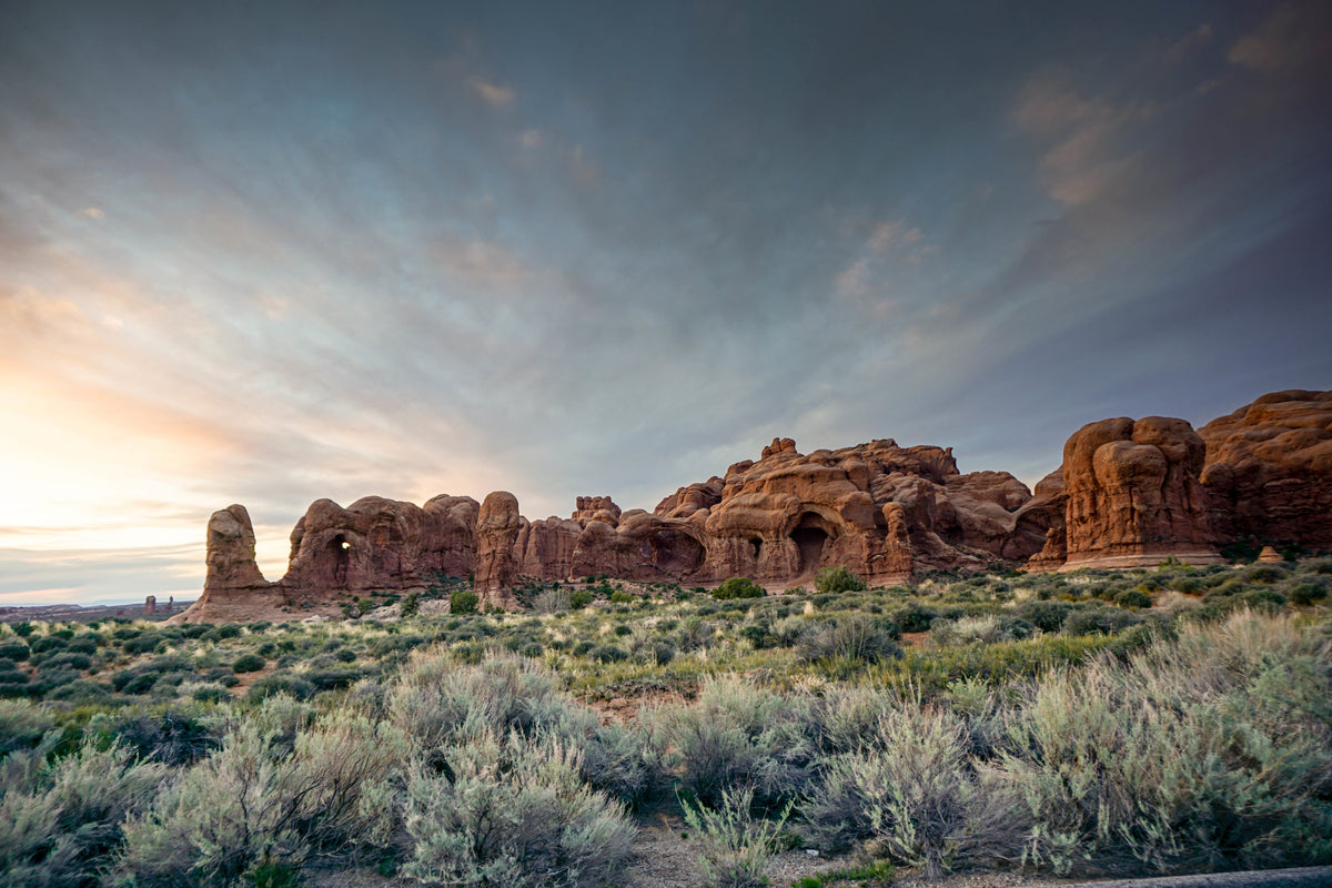 A mountain landscape, evoking the sense of sight.